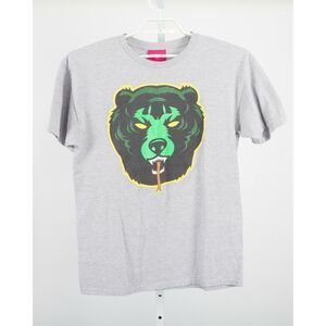 MNWKA Misha NYC Shirt Men's Large Gray Graphic Death Adder Made in USA